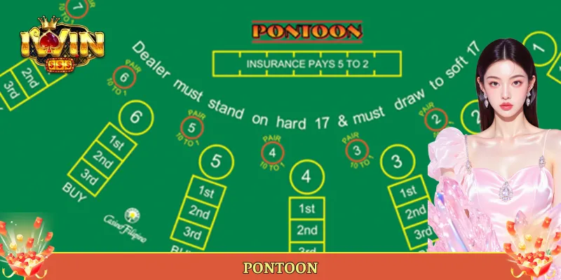 Pontoon Tại Iwin Biến Thể Blackjack Cực Cuốn.